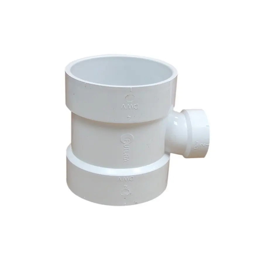  TEE RED PVC DWV DE 4 X 2