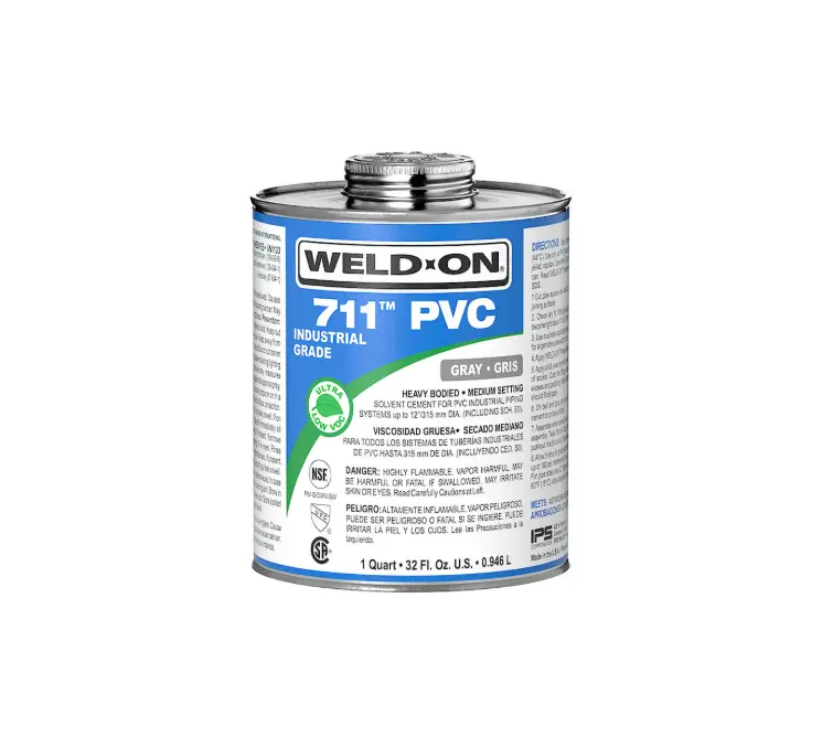  PEGAMENTO PVC WELD-ON 711 DE 1/4 237ML