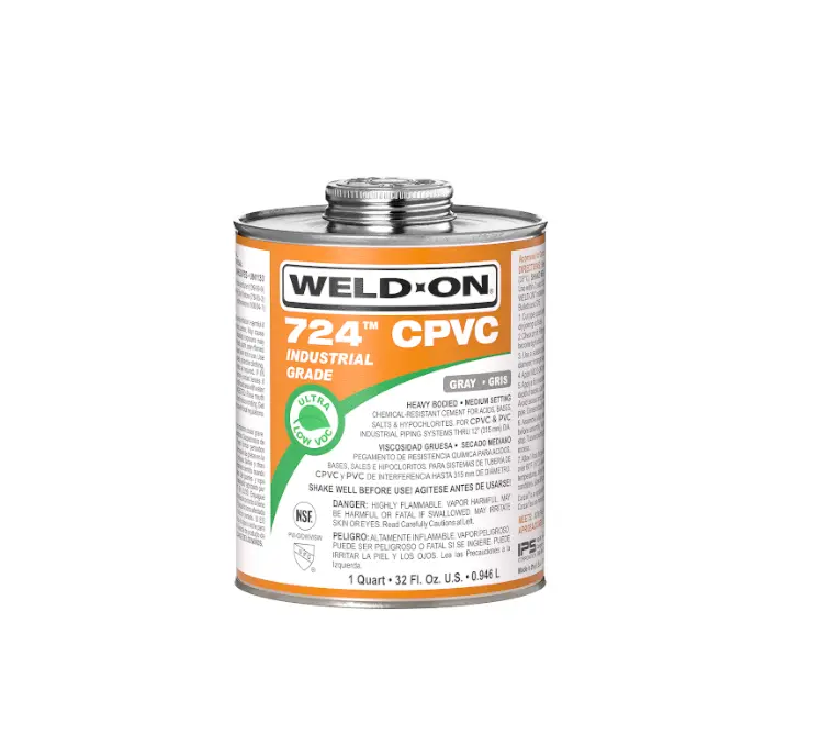  PEGAMENTO CPVC GRIS WELD-ON 724 DE 1/2 473ML