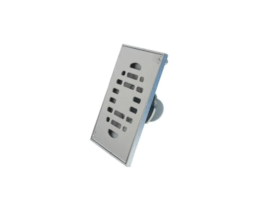  RESUMIDERO COFLEX CUADRADA GRANDE DE LATON CROMADO PC-322