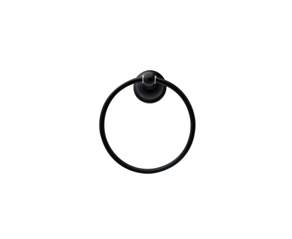  TOALLERO ARGOLLA RUGO NEGRO TA-80N