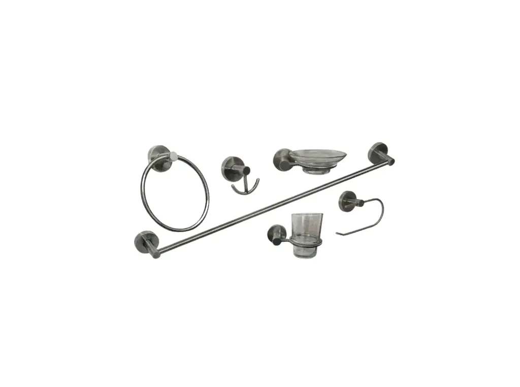  JGO DE ACCESORIOS PARA BAÑO RUGO SATIN JE-20S