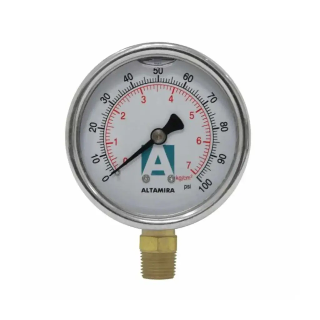  MANOMETRO GLICERINA ALT DE 0-100 (MAN0-100G)