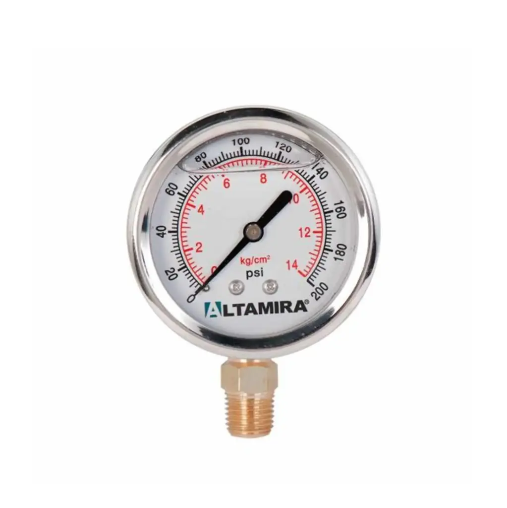  MANOMETRO GLICERINA ALT DE 0-200 (MAN0-200G)
