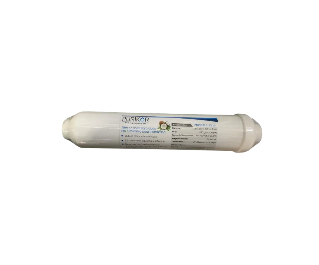  CARTUCHO CARBON ACT GRANULAR PURIKOR 2.5X10 (PKCCAL2.5X10)
