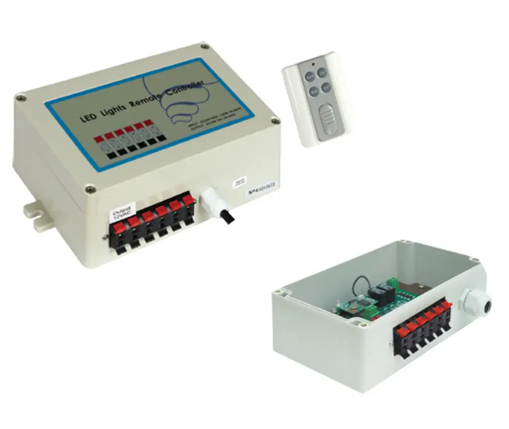 CAJA CONTROL REMOTO LED CON TRANS HAX DE 100W 12VCA