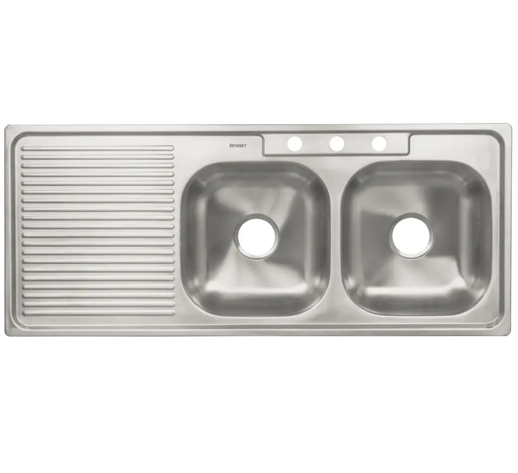  TARJA FREG DOBLE C/ESCURRIDOR IZQ FOSET