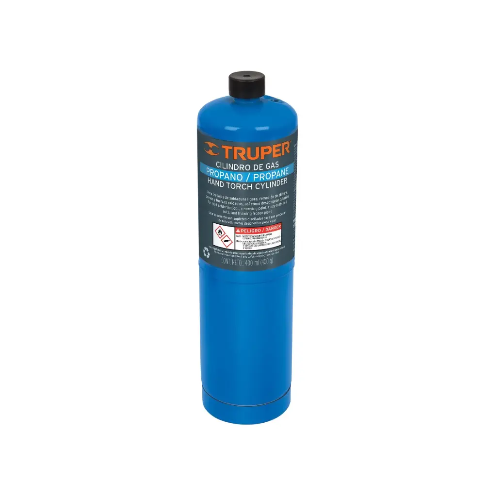  CILINDRO GAS PROPANO 400G AZUL TRUPER