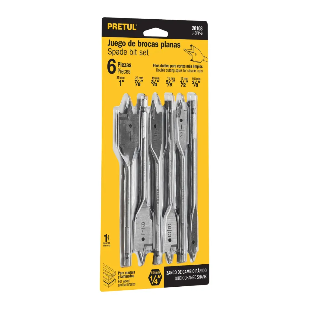  JGO BROCAS PLANAS P/MADERA PRETUL