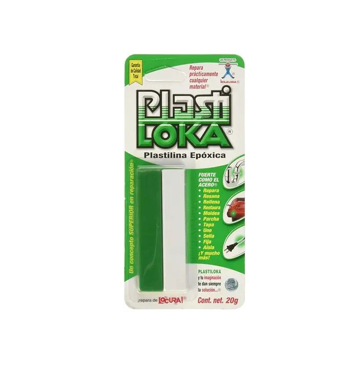 [PLASTI001] PLASTILOKA EPOXICA VERDE 20 GR