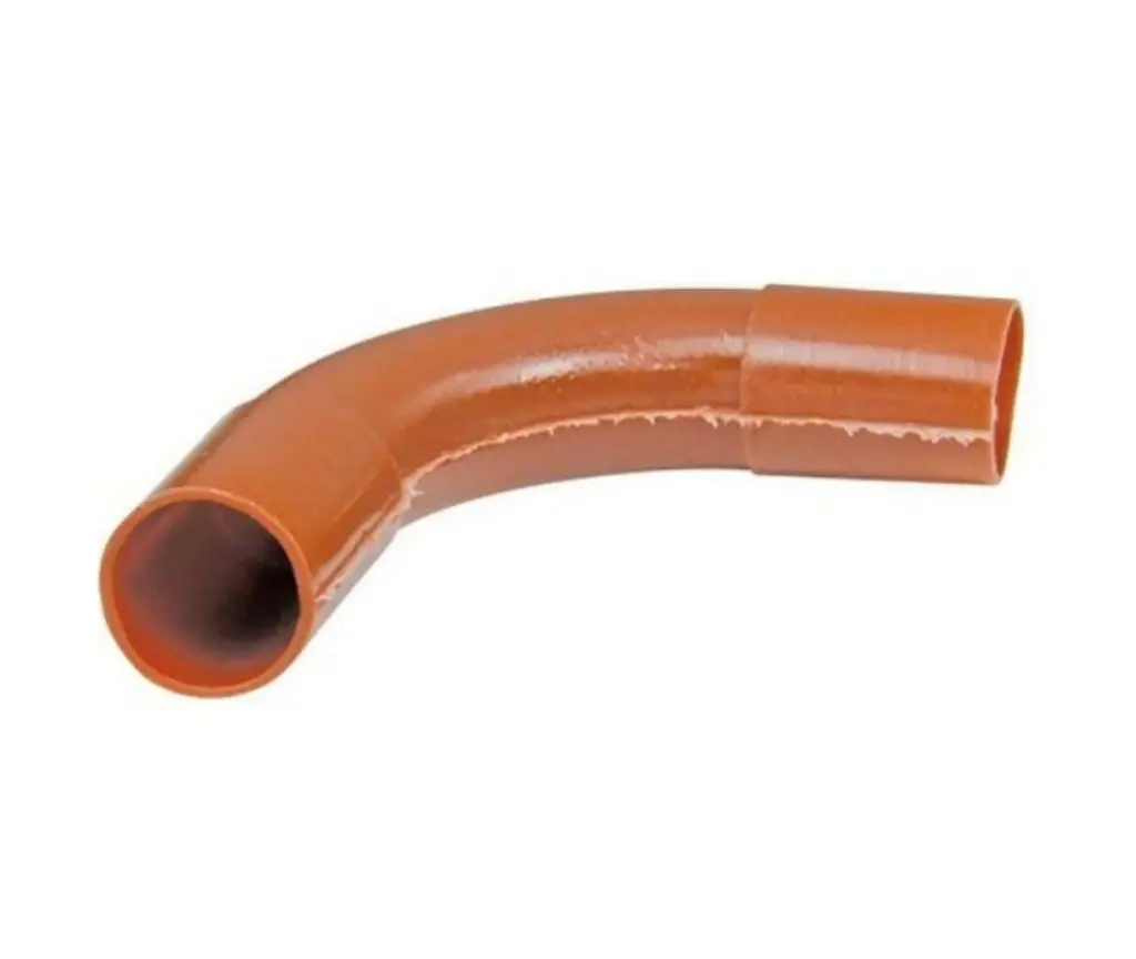 [S01284] CURVA POLIDUCTO ELECTRICO NARANJA DE 3/4 X 91