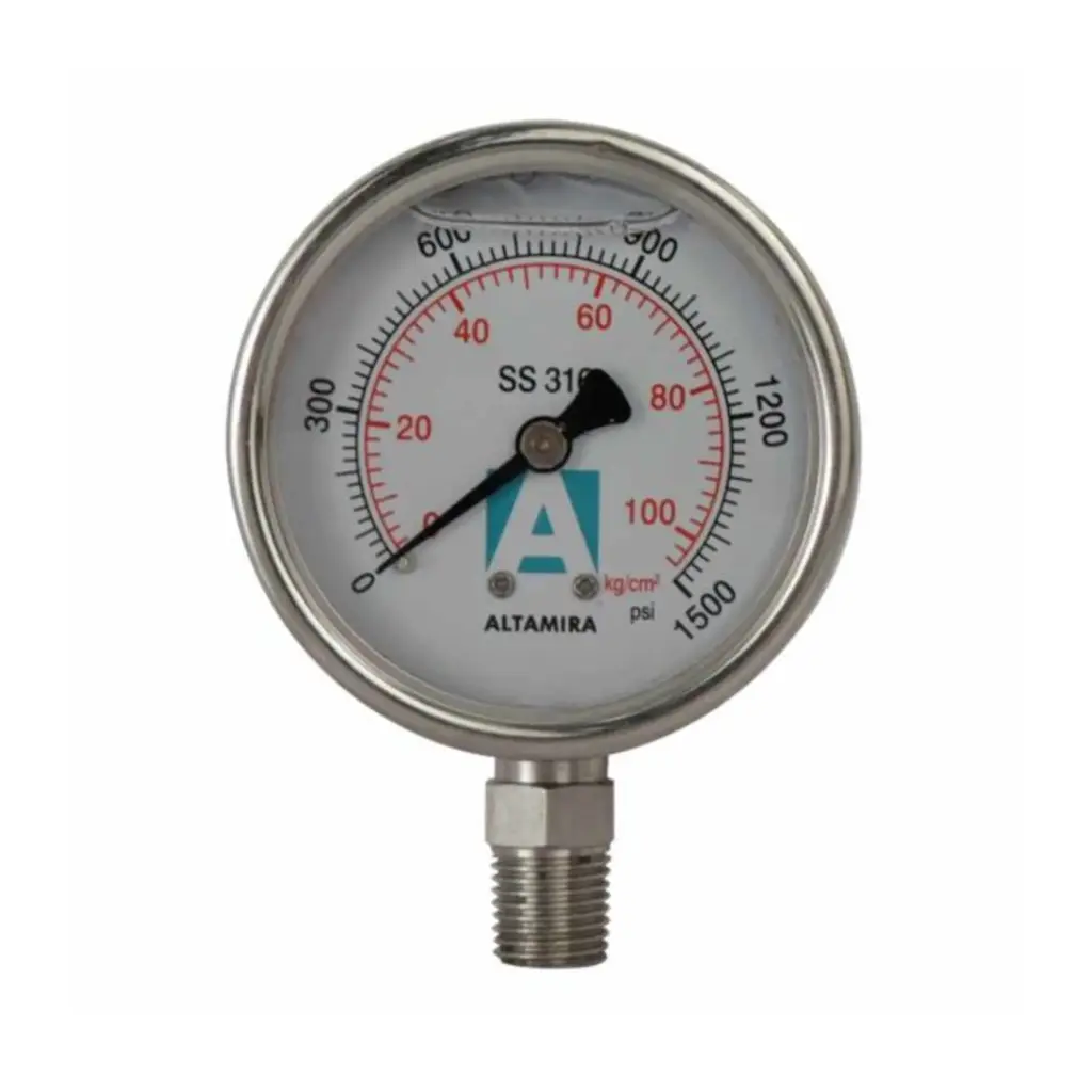 MANOMETRO GLICERINA ALT DE 0-1500 (MAN0-1500SSG)