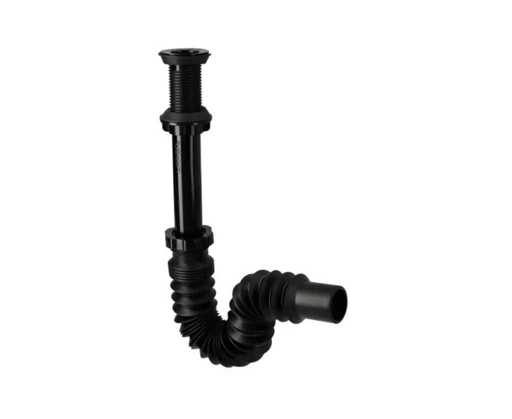 TRAMPA LAVABO URREA PVC NEGRO C/C (3702.2)