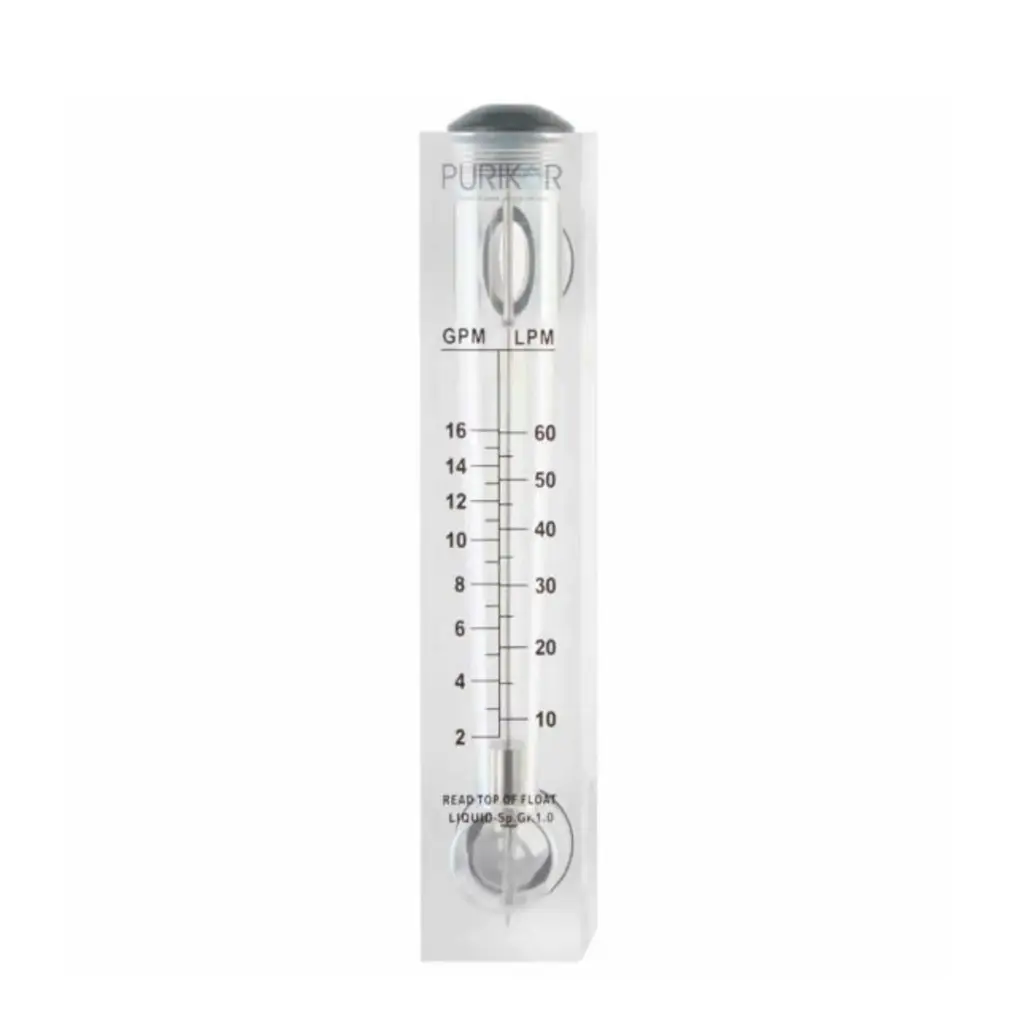 FLUJOMETRO INDUSTRIAL PURIKOR 10-60GPM DE 1