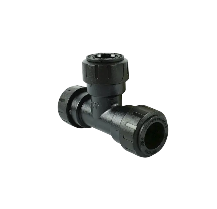 [CR-T02] TEE RAPIDO NEGRO PPSU COFLEX DE 3/4 CR-T02