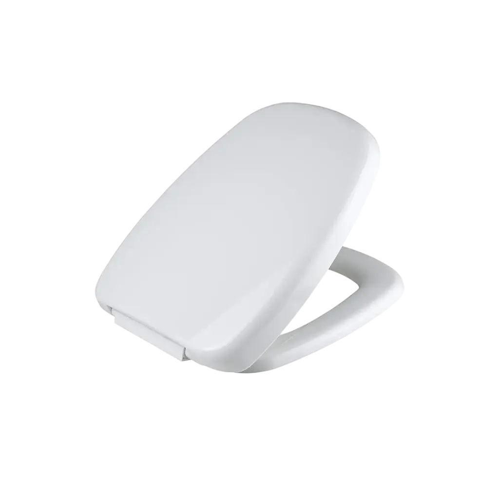 ASIENTO WC VICAR ALARGADO CUADRADO CIERRE LENTO BLANCO