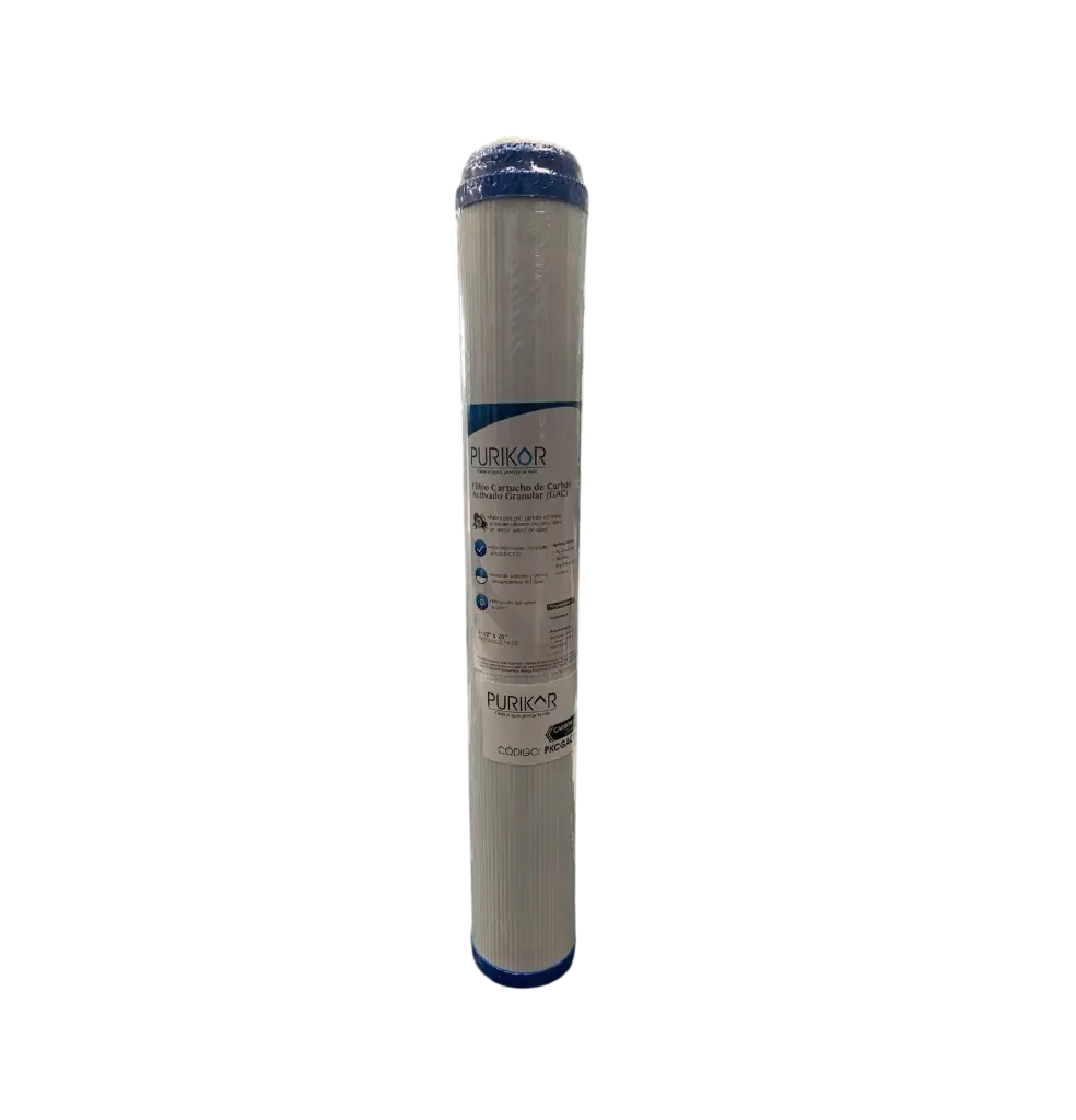 CARTUCHO CARBON ACT GAC PURIKOR 2.5X20 (PKCGAC2.5X20)