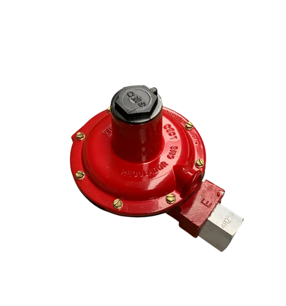 REGULADOR GAS LOBO LP ROJO ALTA PRESION 1/2 X 1